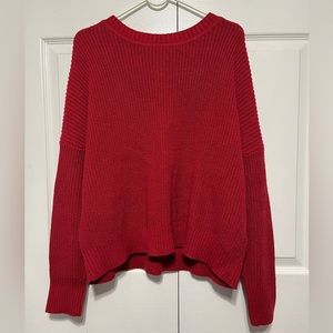 Madison Knit Sweater - Red